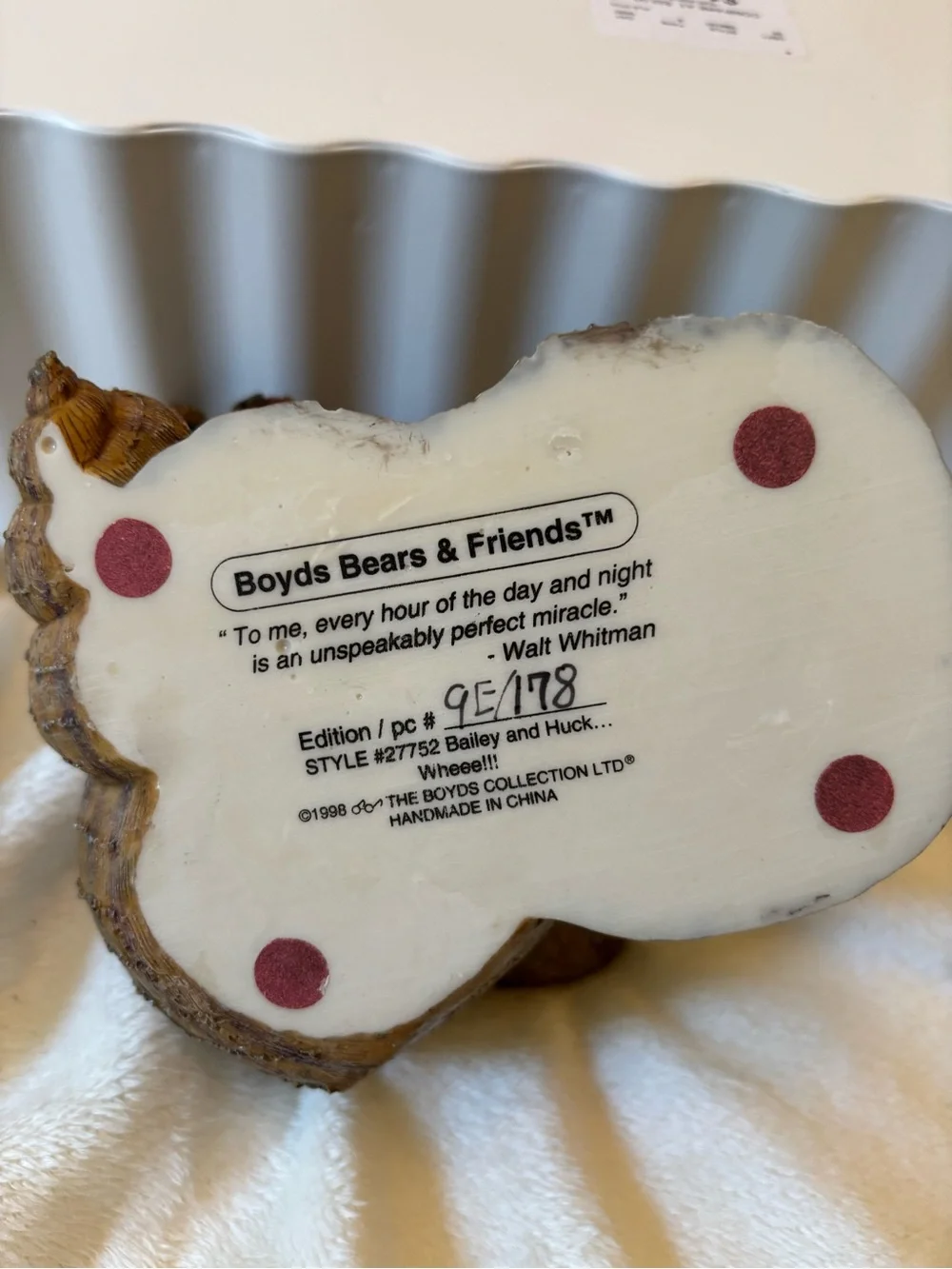 Votive candle holder from Boyd’s Bears and friends